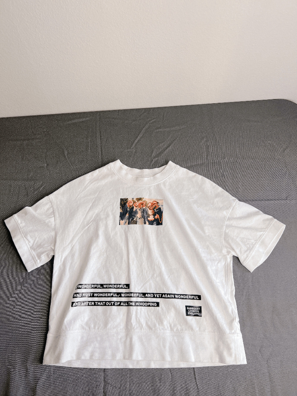 Burberry graphic T-shirt crop top